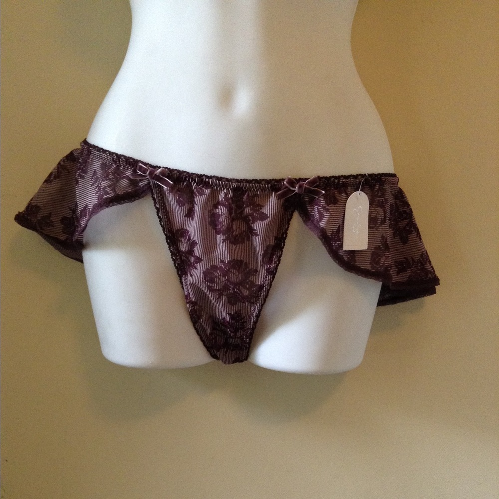 Jessica Simpson floral skirted undies size L